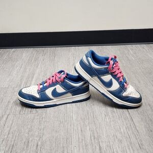 🌟 Nike Dunk Low Retro SE Sashiko White & Denim Industrial Blue